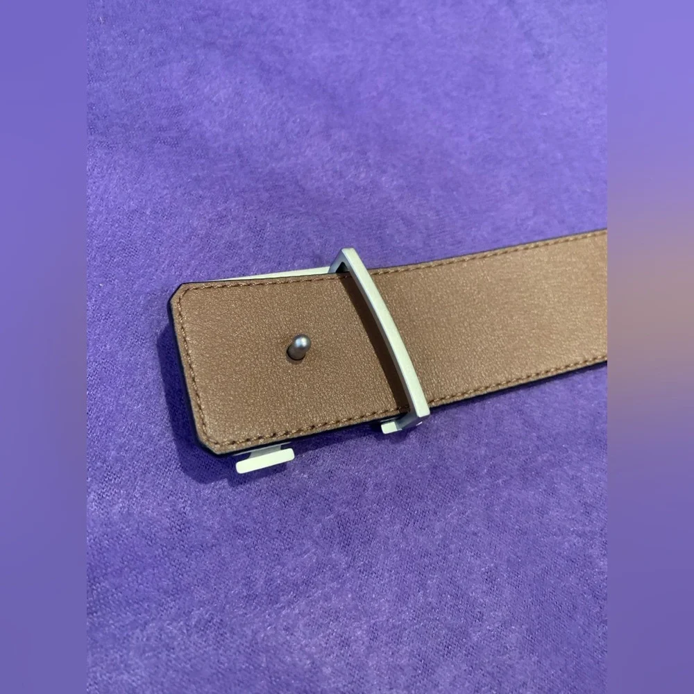 Louis Vuitton Black Monogram Leather Belt with Silver LV Buckle